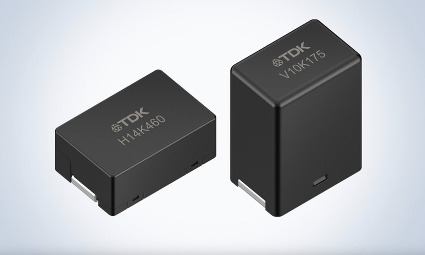 TDK OFFERS VARISTORS IN SMD DESIGN WITH HIGH SURGE CURRENT CAPABILITY